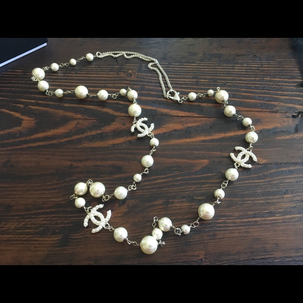 Chanel Pearl necklace.